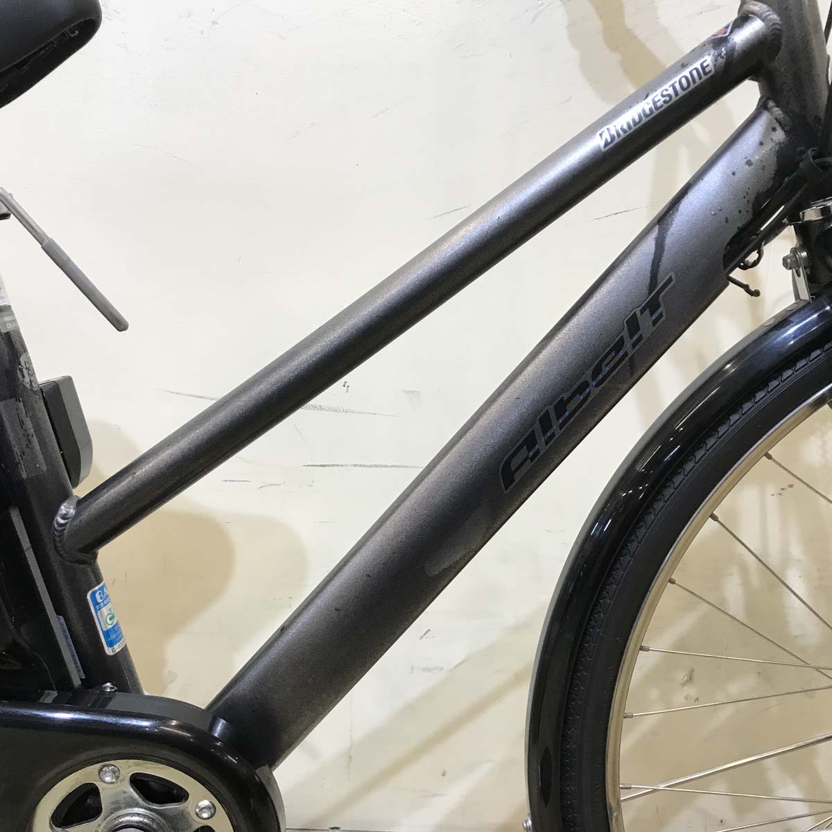 【中古レンタル】【B】ブリヂストン アルベルト e シルバー 27インチ KX090【神戸在庫】
