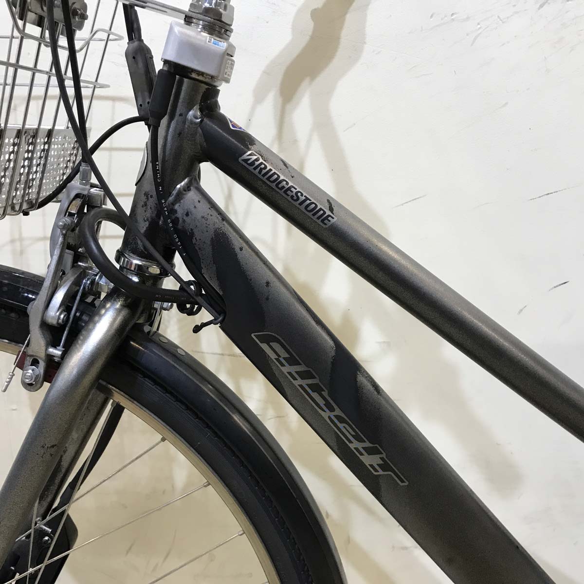 【中古レンタル】【B】ブリヂストン アルベルト e シルバー 27インチ KX090【神戸在庫】