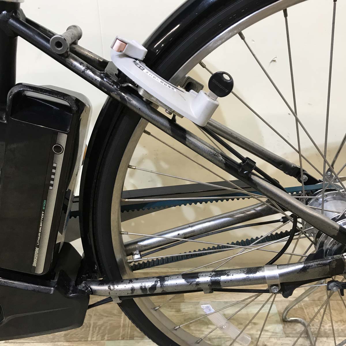 【中古レンタル】【B】ブリヂストン アルベルト e シルバー 27インチ KX090【神戸在庫】