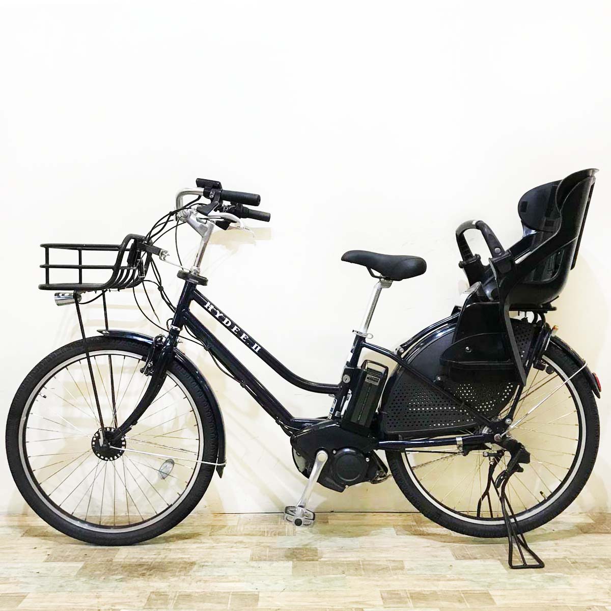 【8/31までにご注文の方限定】【送料無料!】【電動自転車/中古レンタル】【B】 ブリヂストン ハイディツー ブラック KT135【神戸在庫】