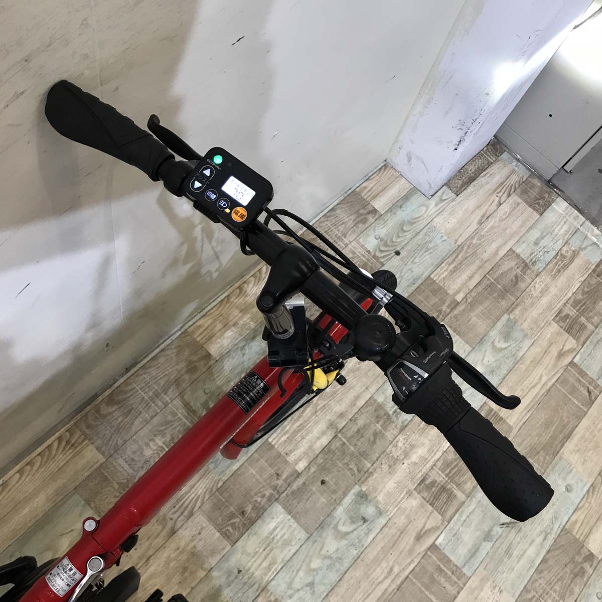 【中古レンタル】【A】折りたたみ パナソニック オフタイム レッド × イエロー 前18×後20インチ KX113【神戸在庫】