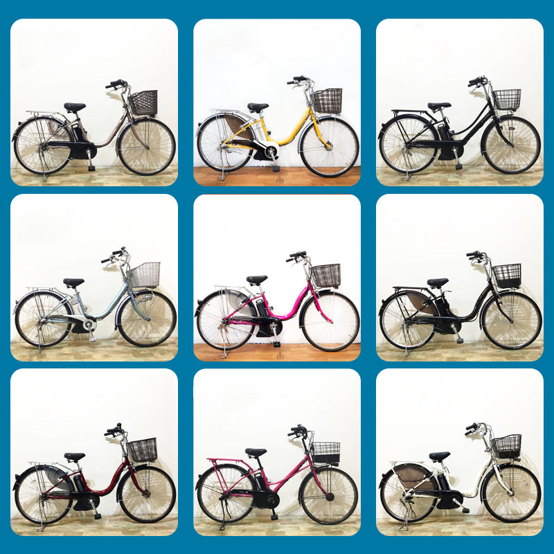 【8/31までにご注文の方限定】【送料無料!】【中古車レンタル】 ママチャリタイプ 26インチ 新基準モデル 子供乗せ取り付け可能 パナソニック ヤマハ ブリヂストン【メーカー&色おまかせ】【横浜在庫】【神戸在庫】