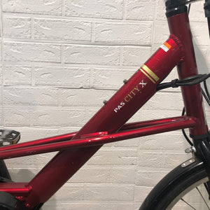 【中古レンタル】【A】ヤマハ PAS CITY-X 2019年 レッド YQ109【横浜在庫】