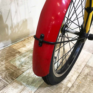【神戸店限定】【中古レンタル】【A】折りたたみ電動自転車  パナソニック オフタイム レッド×イエロー KT127