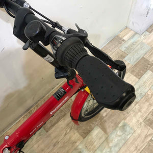 【神戸店限定】【中古レンタル】【A】折りたたみ電動自転車  パナソニック オフタイム レッド×イエロー KT127