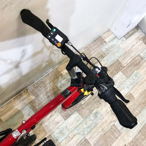 【神戸店限定】【中古レンタル】【A】折りたたみ電動自転車  パナソニック オフタイム レッド×イエロー KT127