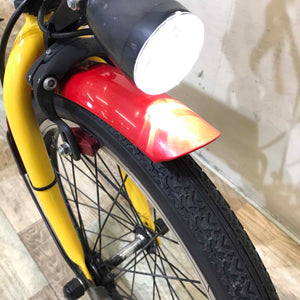 【神戸店限定】【中古レンタル】【A】折りたたみ電動自転車  パナソニック オフタイム レッド×イエロー KT127