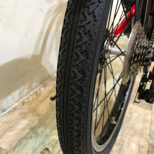 【神戸店限定】【中古レンタル】【A】折りたたみ電動自転車  パナソニック オフタイム レッド×イエロー KT127