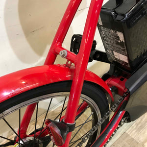 【神戸店限定】【中古レンタル】【A】折りたたみ電動自転車  パナソニック オフタイム レッド×イエロー KT127