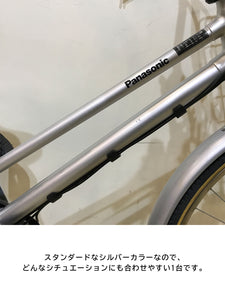 【神戸店限定！】【中古レンタル/高年式車体】業務用モデル パナソニック パートナー・S シルバー 26インチ KN114 電動自転車