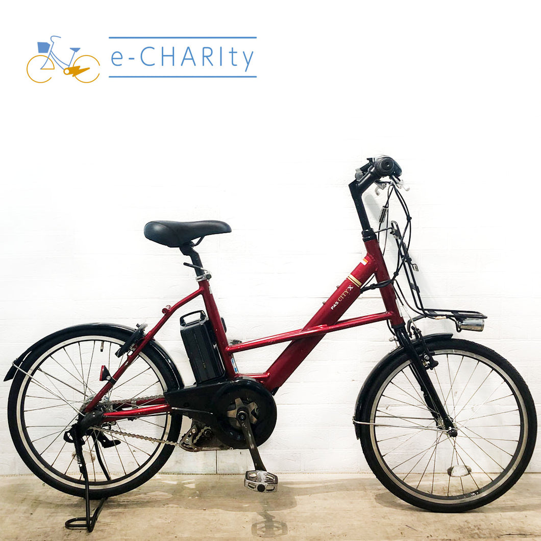【中古レンタル】【A】ヤマハ PAS CITY-X 2019年 レッド YQ109【横浜在庫】