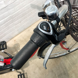 【中古レンタル/高年式車体】【B】ヤマハ PAS With 2022年 26インチ レッド YQ065 電動自転車【横浜在庫】